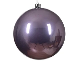 * Pallina Di Natale D.14 Cm Colore Lilla