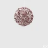 * Pallina Rosa Con Glitter 10Cm