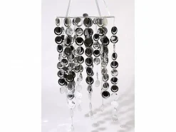 * Paralume 30X60Cm Argento Lucido Pendente
