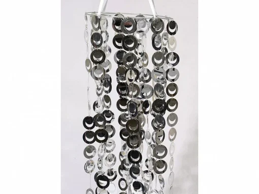 * Paralume 30X180Cm Argento Pendente