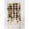* Paralume 30X60Cm Oro Satinato Lucido Pendente