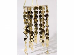 * Paralume 30X60Cm Oro Satinato Lucido Pendente