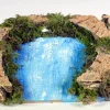 * Parte Finale Del Fiume Con Luci 14X13Cm