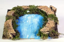 * Parte Finale Del Fiume Con Luci 14X13Cm