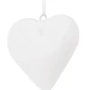 * Pendaglio Shyla Cuore Bianco In Metallo 10X10Cm