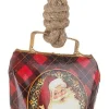 * Pendaglio Wendi Campana Babbo Natale Vintage 8,5X5Xh11,5Cm