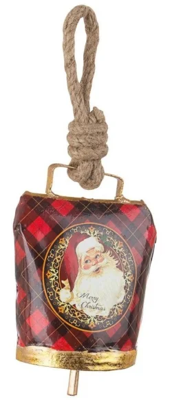 * Pendaglio Wendi Campana Babbo Natale Vintage 8,5X5Xh11,5Cm