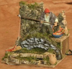 * Pescatore Con Movimenti 10Cm