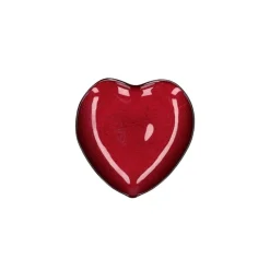 * Piattino Cuore Rosso In Vetro