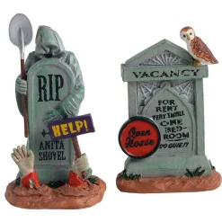 LEMAX Pietre Tombali - Tombstone Duo, Set Of 2