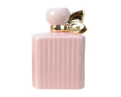 * Portacandela Bottiglia Di Profumo 10,5X12Cm Rosa