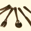 * Posate In Ferro, Lunghezza Cm. 5 Set 6 Pz Per Presepe