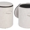 * Pouf Radmila Naturale 35Xh44Cm Con Contenitore