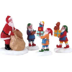 LEMAX Preparando I Regali - Present Procession, Set Of 4