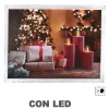 * Quadro Natalizio Con Pacchi Regalo 42X32X3Cm Con Microled Bianco Caldo