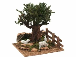 * Quercia Sulla Collina Con Pecore 16X10X18Cm