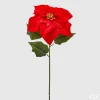 * Ramo Con Stella Di Natale Rossa H71Cm