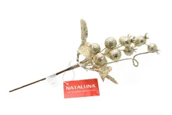 * Ramo Glitterato 30Cm Champagne