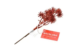* Ramo Glitterato 20X13Cm Rosso