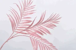 * Ramo Natalizio Con Foglie 114Cm Rosa