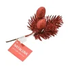 * Ramo Natalizio Con Glitter Rosso