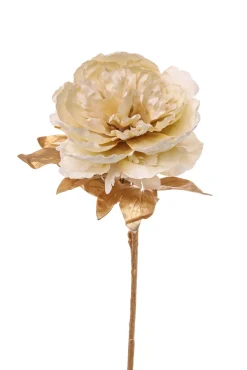 * Ramo Oro Con Peonia Crema 70Cm