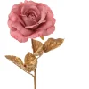 * Ramo Oro Con Rosa 57Cm