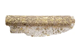 * Rotolo Di Tessuto Polycotton Natalizio Cm.48Xmt.5 Oro