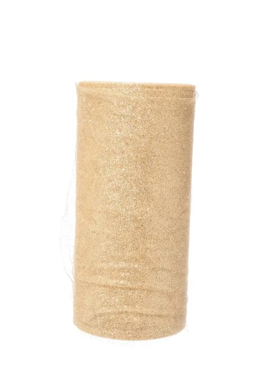 * Rotolo Tulle Sparkling Oro 25Xmt.100