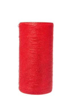 * Rotolo Tulle Sparkling Rosso 25Xmt.100