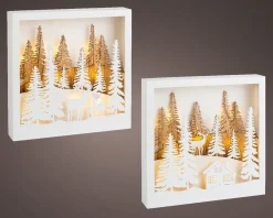 * Scenario A Micro-Led Paesaggio Natale 25Cm Modello Assortito