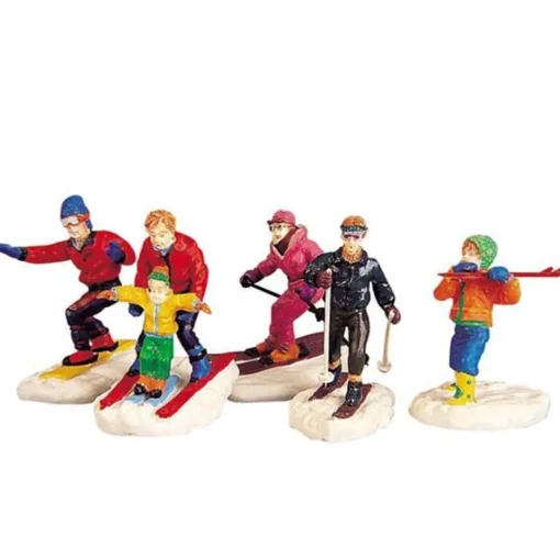 LEMAX Sciatori - Winter Fun Figurines
