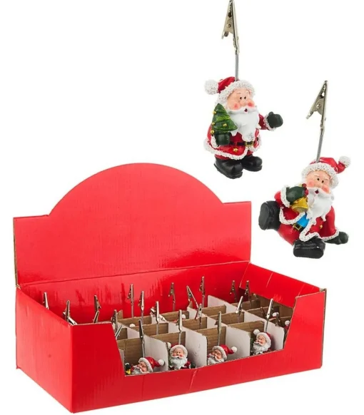 * Segnaposto Babbo Natale 6X4,5Xh11Cm