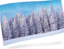 MYVILLAGE Sfondo Poster Foresta Innevata 150X75Cm