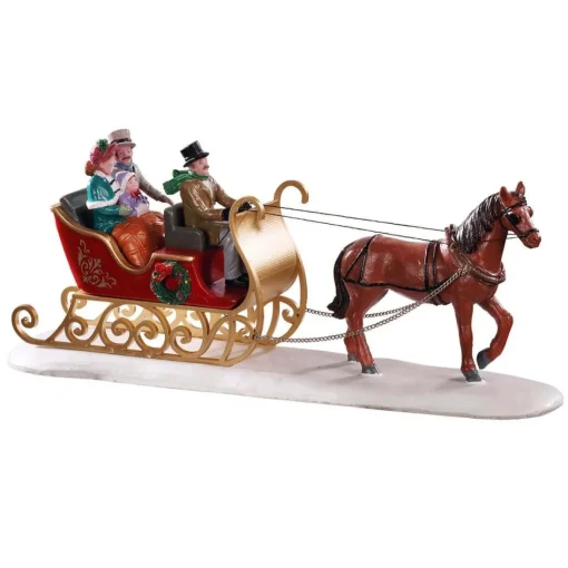 LEMAX Slitta Con Cavallo - Victorian Sleigh Ride