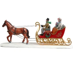 LEMAX Slitta Con Cavallo - Victorian Sleigh Ride