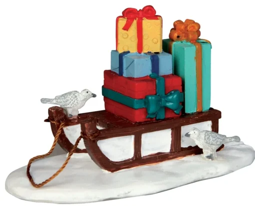 LEMAX Slitta Con Regali - Sled With Presents