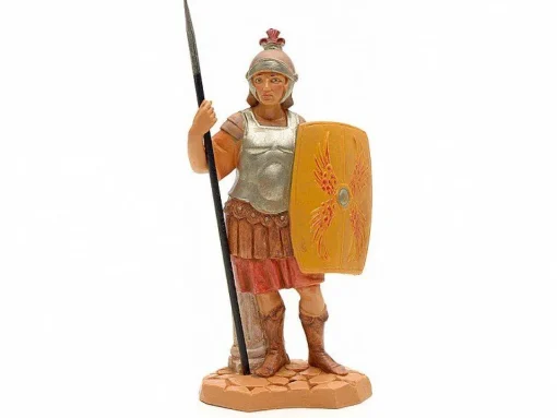 FONTANINI Soldato Romano Con Scudo 12Cm In Resina (F-24)