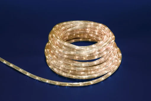 * Tubo 480 Led Bianco Caldo 8 Giochi Di Luce 20 Metri