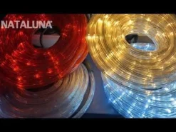 * Tubo 144 Led Bianco Caldo 8 Giochi Di Luce 6 Metri
