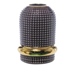 * Vaso Ceramica 13,5X13,5X19Cm Porpora