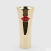 * Vaso Kiss Concavo Oro 13Xh30Cm