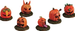 LEMAX Zucche Terrificanti - Pumpkin People, Set Of 6